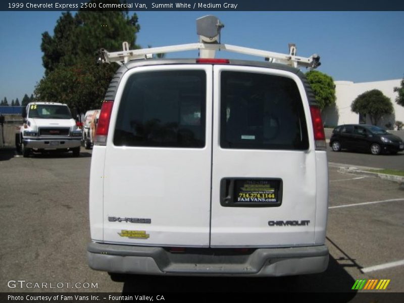 Summit White / Medium Gray 1999 Chevrolet Express 2500 Commercial Van