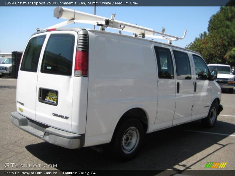 Summit White / Medium Gray 1999 Chevrolet Express 2500 Commercial Van
