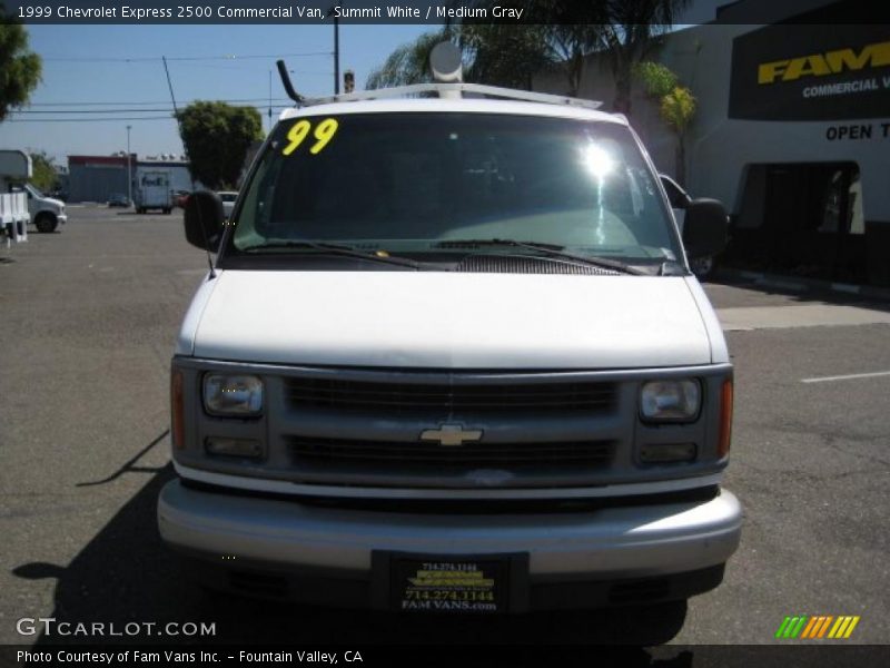 Summit White / Medium Gray 1999 Chevrolet Express 2500 Commercial Van