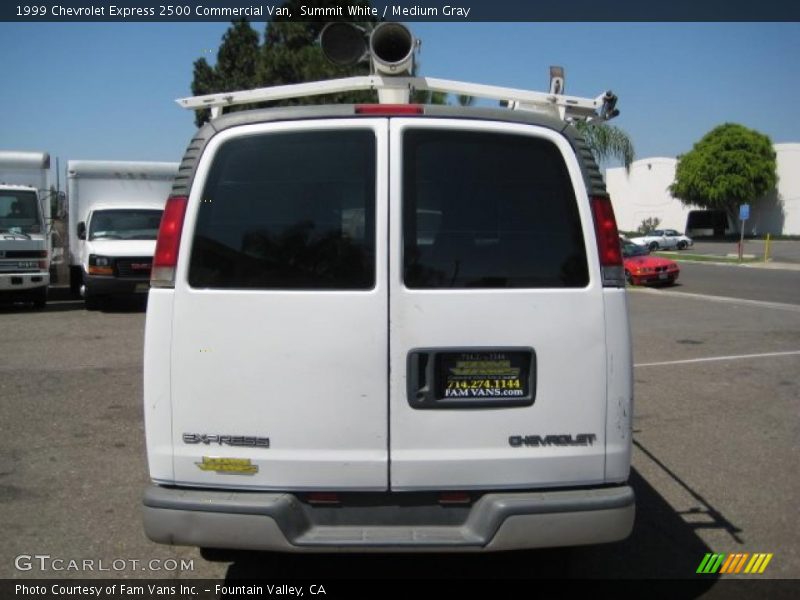 Summit White / Medium Gray 1999 Chevrolet Express 2500 Commercial Van