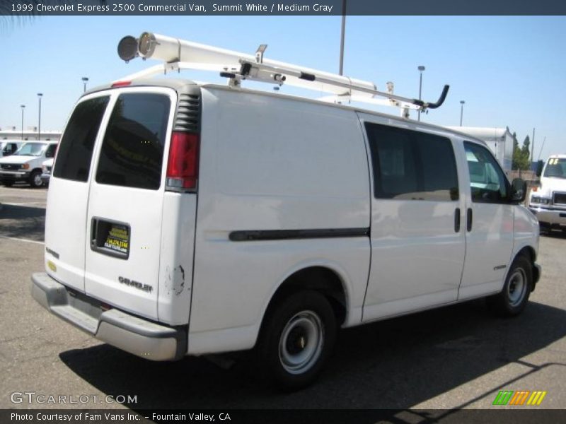 Summit White / Medium Gray 1999 Chevrolet Express 2500 Commercial Van