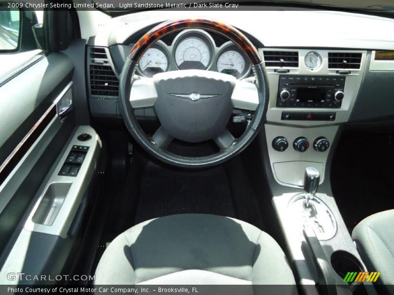 Light Sandstone Metallic / Dark Slate Gray 2009 Chrysler Sebring Limited Sedan