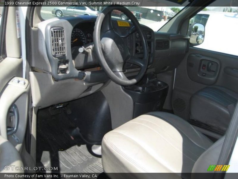 Summit White / Medium Gray 1999 Chevrolet Express 2500 Commercial Van