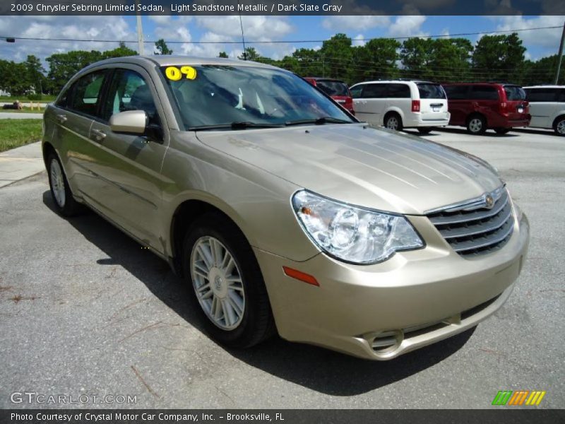 Light Sandstone Metallic / Dark Slate Gray 2009 Chrysler Sebring Limited Sedan