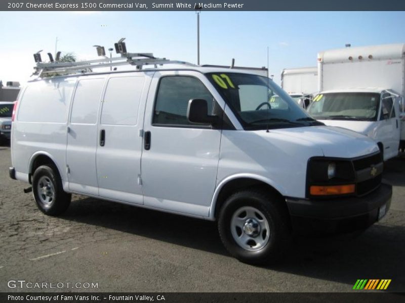 Summit White / Medium Pewter 2007 Chevrolet Express 1500 Commercial Van