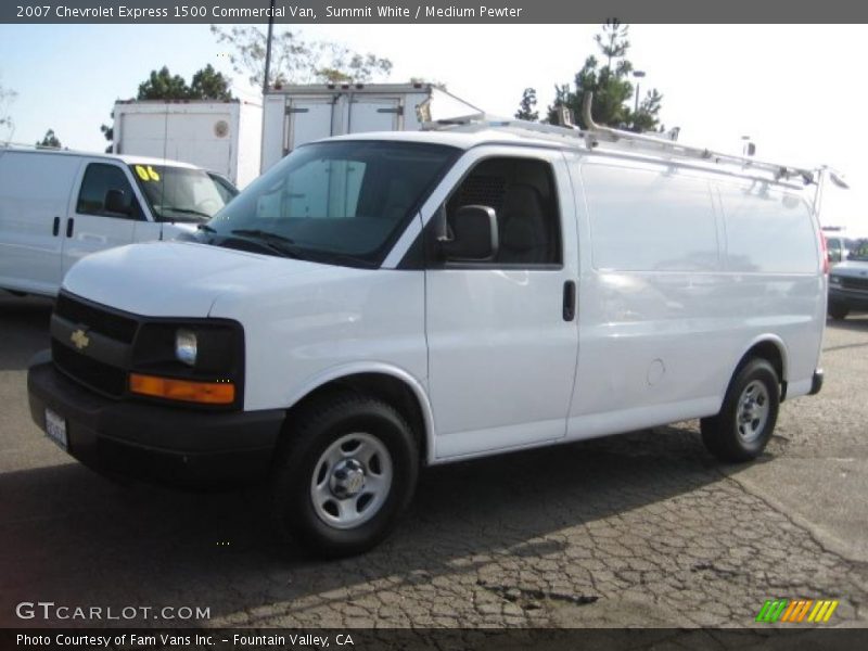 Summit White / Medium Pewter 2007 Chevrolet Express 1500 Commercial Van