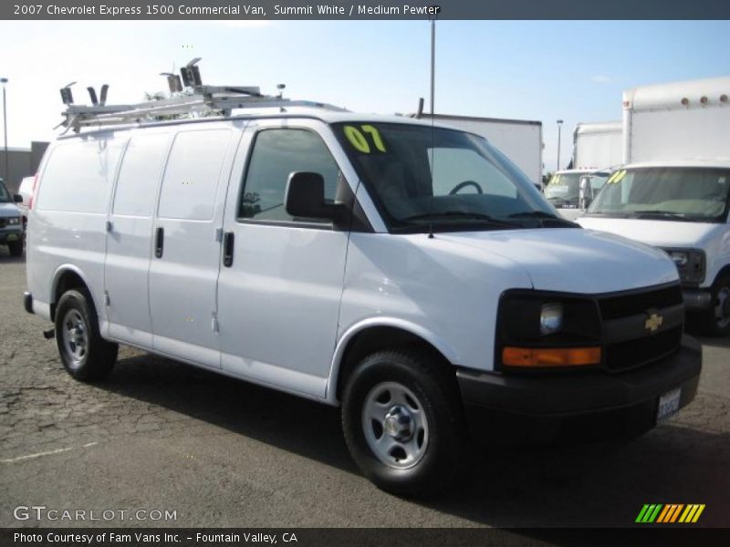 Summit White / Medium Pewter 2007 Chevrolet Express 1500 Commercial Van