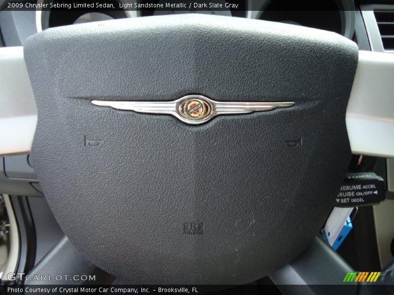 Light Sandstone Metallic / Dark Slate Gray 2009 Chrysler Sebring Limited Sedan