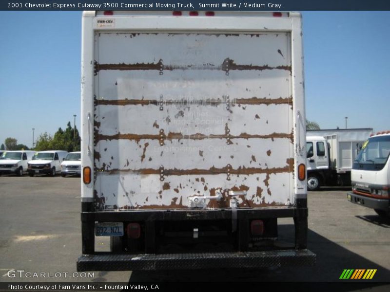 Summit White / Medium Gray 2001 Chevrolet Express Cutaway 3500 Commercial Moving Truck