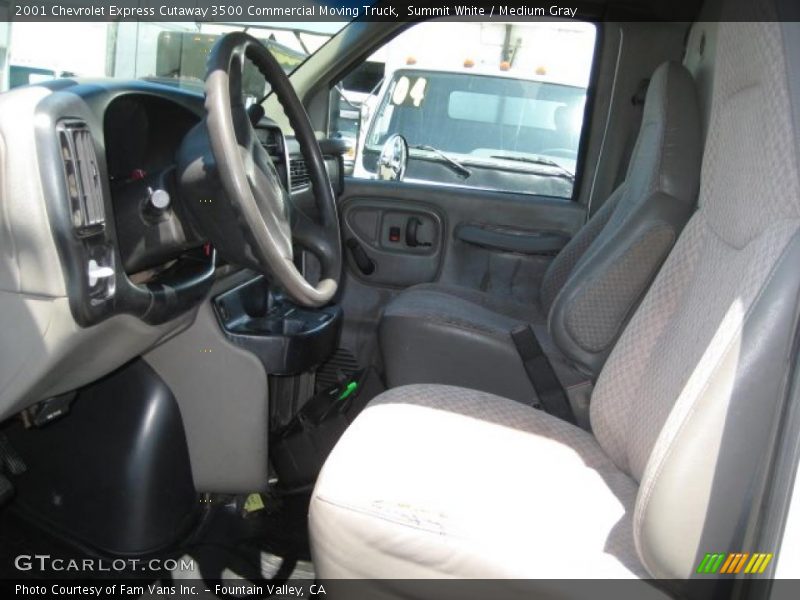 Summit White / Medium Gray 2001 Chevrolet Express Cutaway 3500 Commercial Moving Truck
