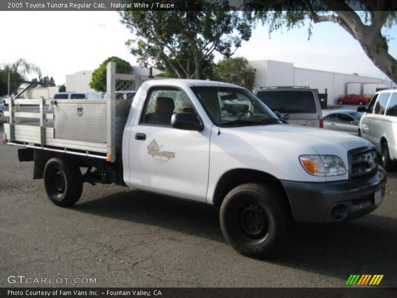 Natural White / Taupe 2005 Toyota Tundra Regular Cab