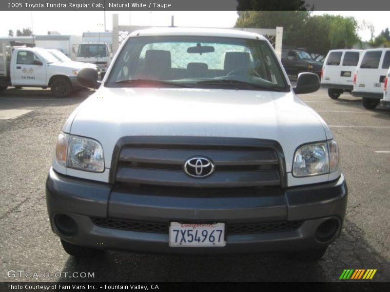 Natural White / Taupe 2005 Toyota Tundra Regular Cab