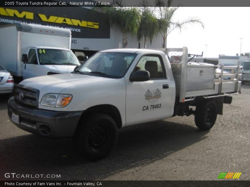 Natural White / Taupe 2005 Toyota Tundra Regular Cab
