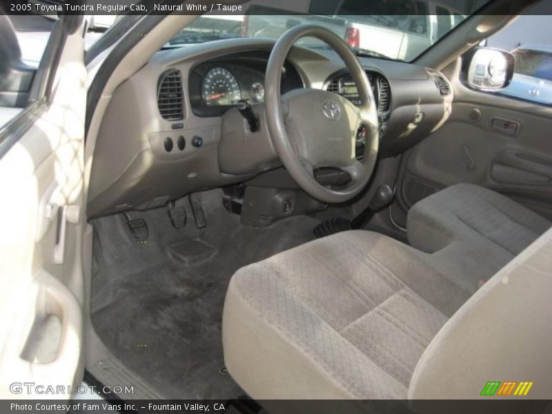 Natural White / Taupe 2005 Toyota Tundra Regular Cab