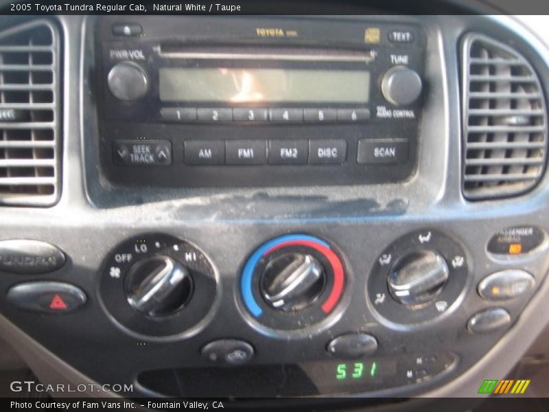 Natural White / Taupe 2005 Toyota Tundra Regular Cab