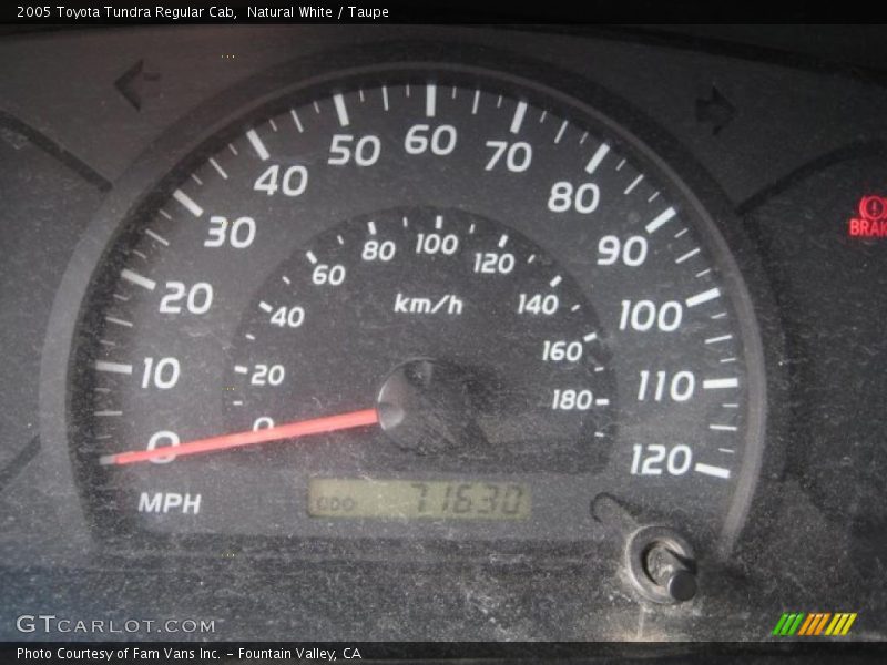 Natural White / Taupe 2005 Toyota Tundra Regular Cab