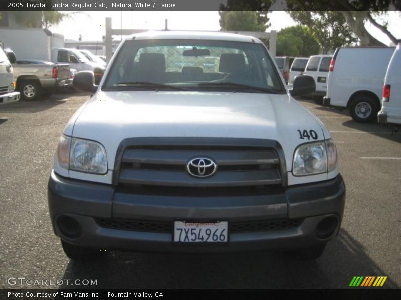 Natural White / Taupe 2005 Toyota Tundra Regular Cab