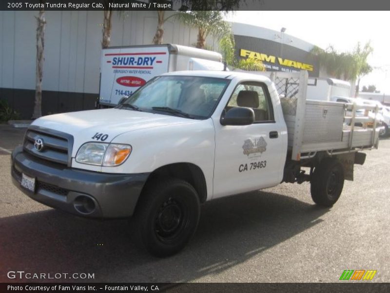 Natural White / Taupe 2005 Toyota Tundra Regular Cab