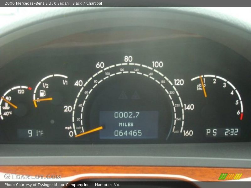 Black / Charcoal 2006 Mercedes-Benz S 350 Sedan