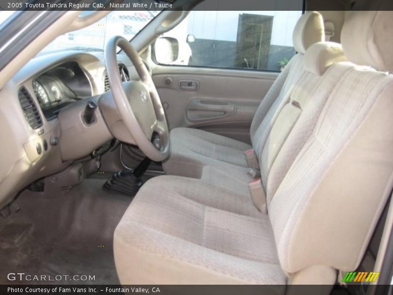 Natural White / Taupe 2005 Toyota Tundra Regular Cab