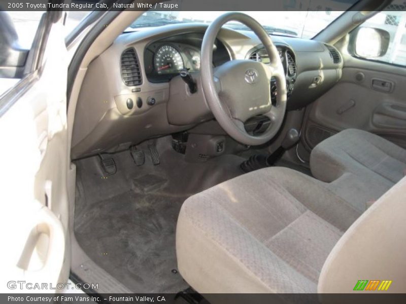 Natural White / Taupe 2005 Toyota Tundra Regular Cab