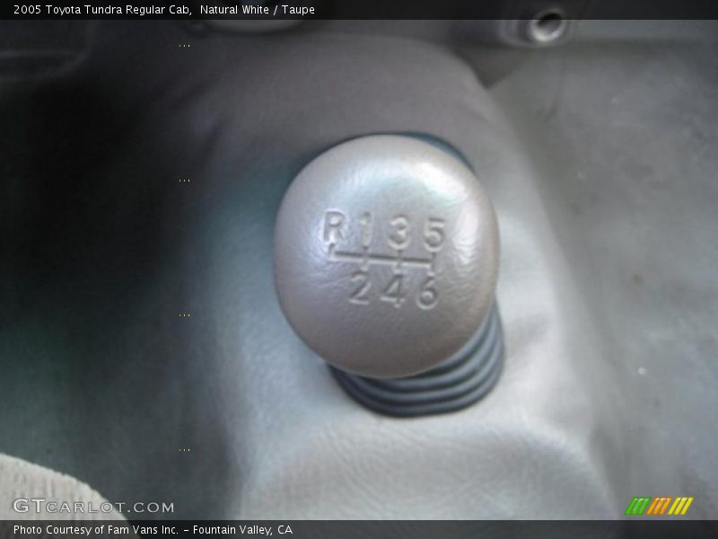 Natural White / Taupe 2005 Toyota Tundra Regular Cab