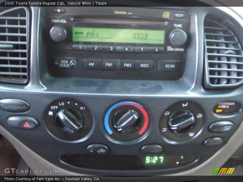 Natural White / Taupe 2005 Toyota Tundra Regular Cab