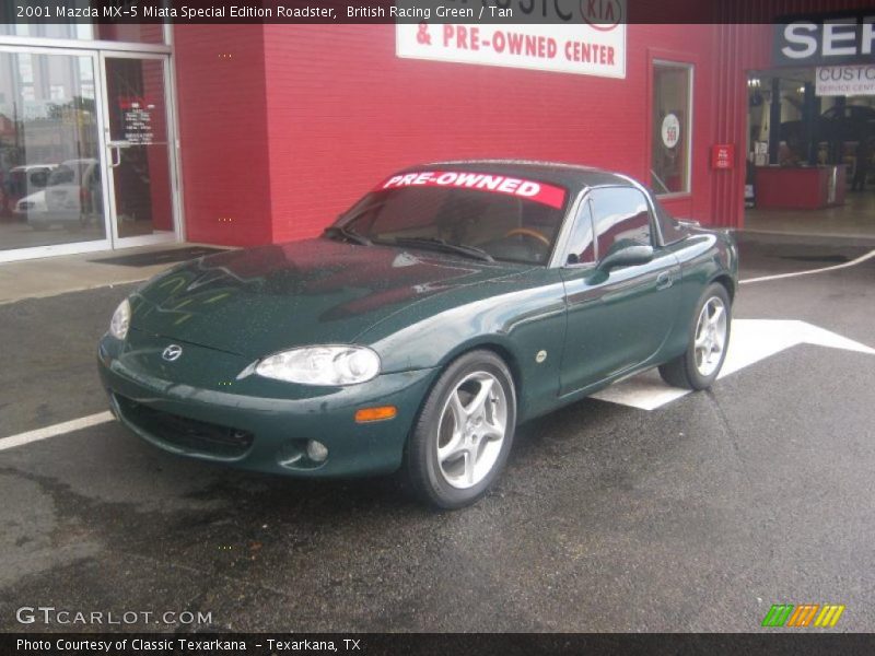 British Racing Green / Tan 2001 Mazda MX-5 Miata Special Edition Roadster
