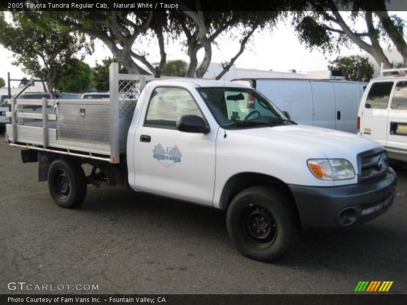 Natural White / Taupe 2005 Toyota Tundra Regular Cab