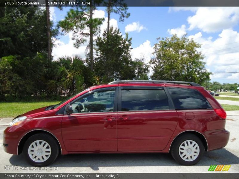 Salsa Red Pearl / Taupe 2006 Toyota Sienna CE
