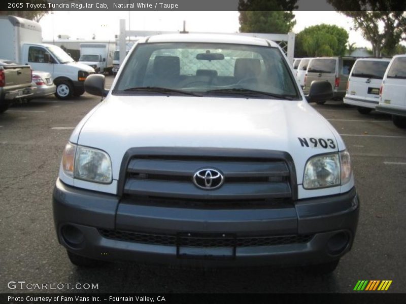 Natural White / Taupe 2005 Toyota Tundra Regular Cab