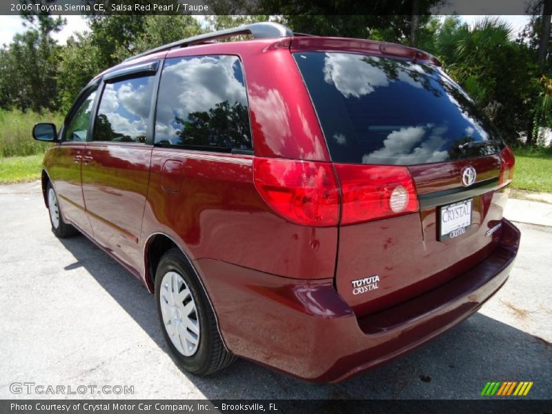 Salsa Red Pearl / Taupe 2006 Toyota Sienna CE