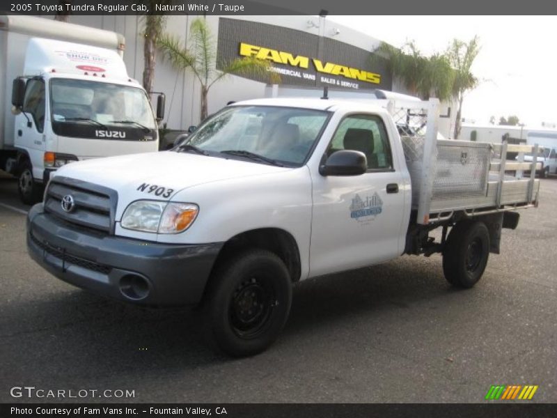 Natural White / Taupe 2005 Toyota Tundra Regular Cab