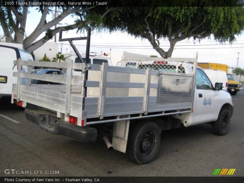 Natural White / Taupe 2005 Toyota Tundra Regular Cab