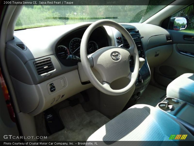 Salsa Red Pearl / Taupe 2006 Toyota Sienna CE