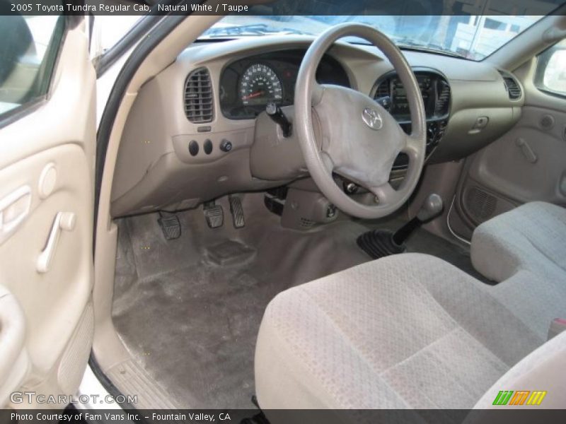 Natural White / Taupe 2005 Toyota Tundra Regular Cab