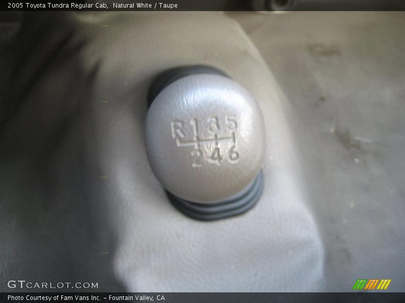 Natural White / Taupe 2005 Toyota Tundra Regular Cab
