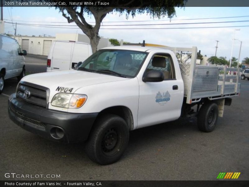 Natural White / Taupe 2005 Toyota Tundra Regular Cab