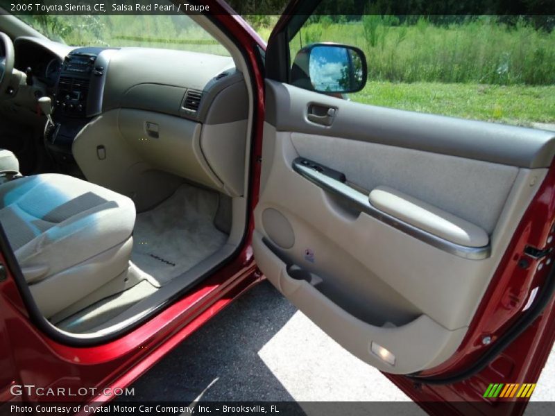 Salsa Red Pearl / Taupe 2006 Toyota Sienna CE