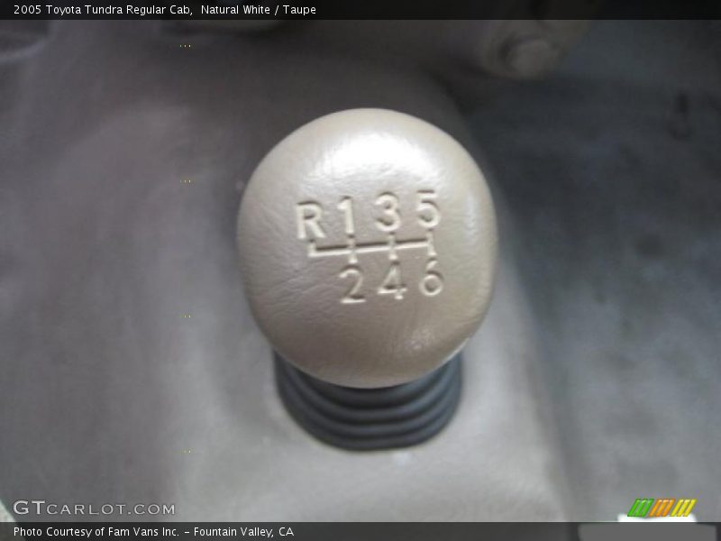 Natural White / Taupe 2005 Toyota Tundra Regular Cab