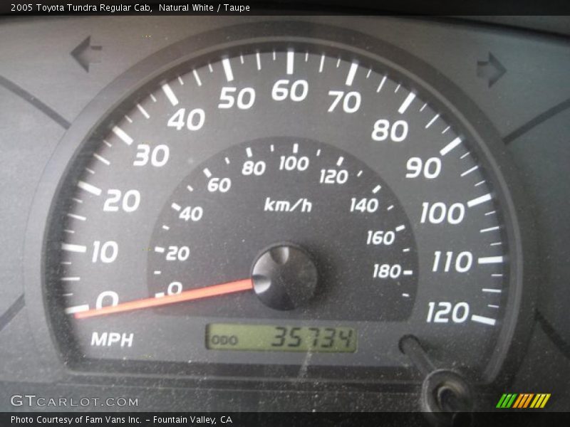 Natural White / Taupe 2005 Toyota Tundra Regular Cab