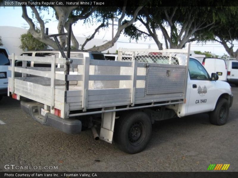 Natural White / Taupe 2005 Toyota Tundra Regular Cab
