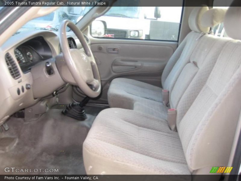 Natural White / Taupe 2005 Toyota Tundra Regular Cab