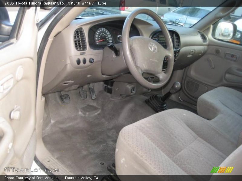 Natural White / Taupe 2005 Toyota Tundra Regular Cab