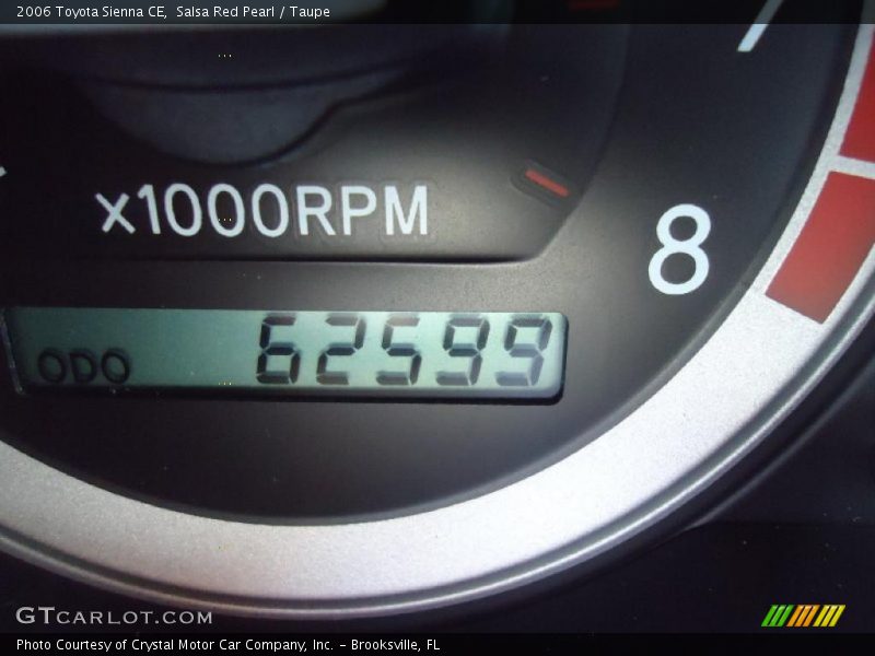 Salsa Red Pearl / Taupe 2006 Toyota Sienna CE