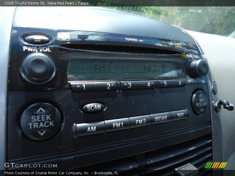 Salsa Red Pearl / Taupe 2006 Toyota Sienna CE