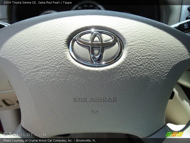 Salsa Red Pearl / Taupe 2006 Toyota Sienna CE