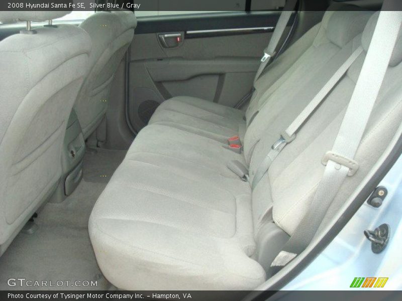 Silver Blue / Gray 2008 Hyundai Santa Fe SE