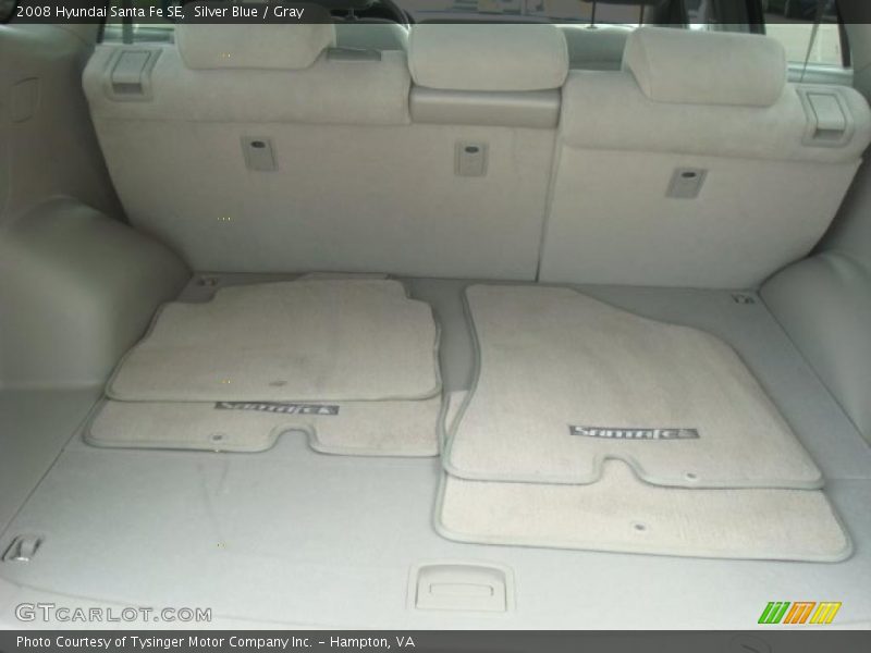 Silver Blue / Gray 2008 Hyundai Santa Fe SE