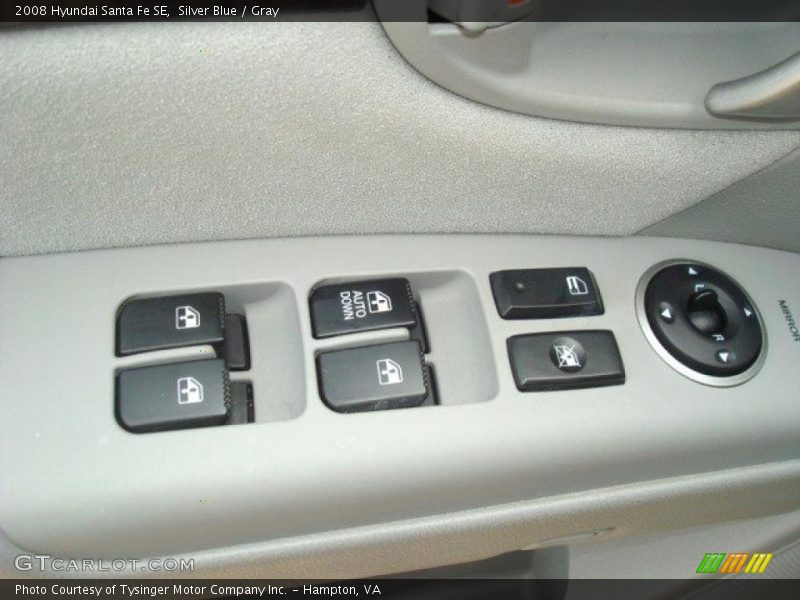 Silver Blue / Gray 2008 Hyundai Santa Fe SE